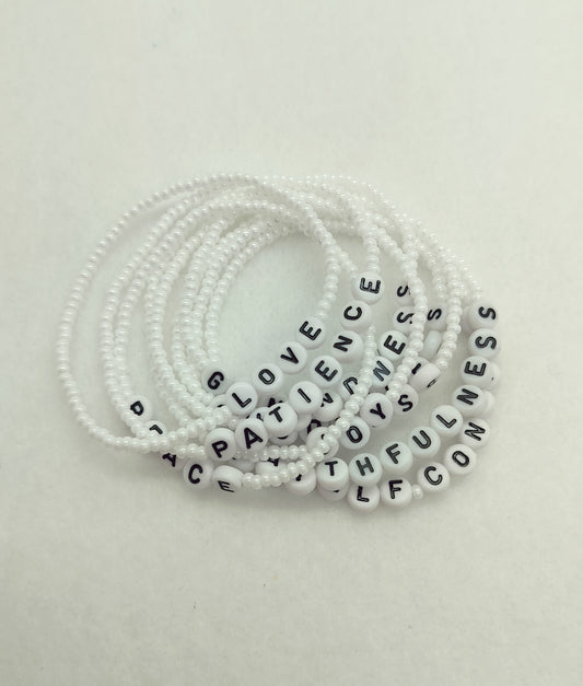Fruit of the Spirit Bracelet Set (9) – Faith-Inspired Stackable Bracelets – Christian Gifts for Women – Spiritual Jewelry