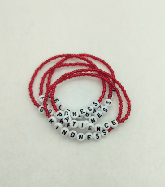 Fruit of the Spirit Bracelet Set (9) – Faith-Inspired Stackable Bracelets – Christian Gifts for Women – Spiritual Jewelry