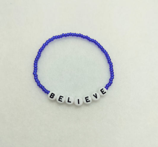 Believe, Achieve, Dream – 3-Piece Motivational Bracelet Set