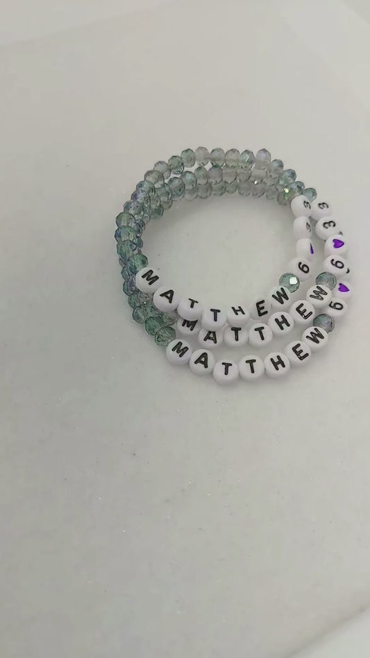 Matthew 6:33 Beaded Bracelet | Faith Bracelet | Seek First the Kingdom | Christian Jewelry Gift